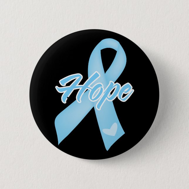 Hope Ribbon - Prostate Cancer 6 Cm Round Badge (Front)