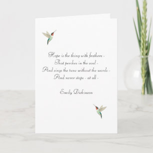 Hope Ruby-throated Hummingbirds Card