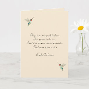 Hope Ruby-throated Hummingbirds Card
