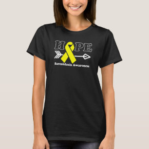 Hope  Sarcoidosis Awareness Yellow Ribbon T-Shirt