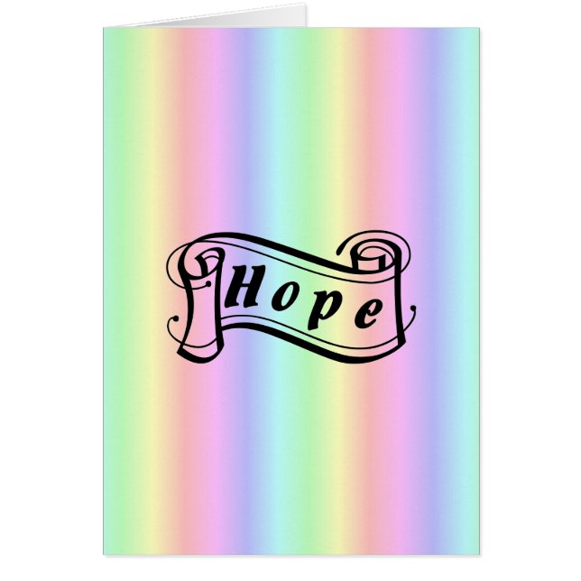 Hope scroll on rainbow (Front)