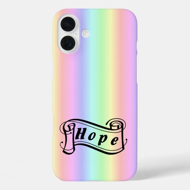 Hope scroll on rainbow Case-Mate iPhone case (Back)