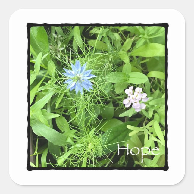 Hope Small Square Sticker (Front)