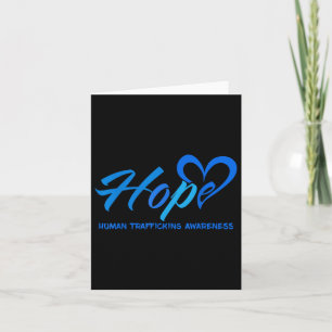 Hope Stop Human Trafficking Awareness Anti Modern Card