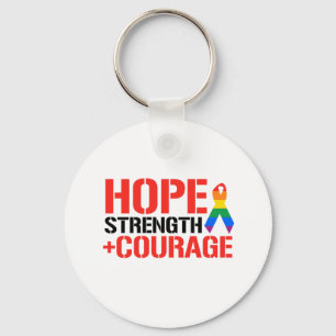 Hope, Strength, & Courage Key Ring