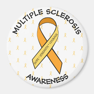 HOPE STRENGTH COURAGE MS Awareness Ribbon Magnet