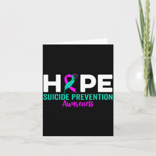 Hope Suicide Prevention Ribbon Depression Suicide  Card