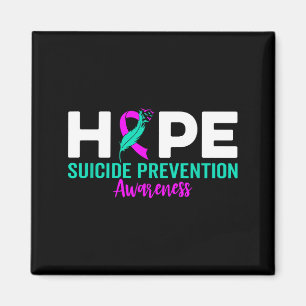 Hope Suicide Prevention Ribbon Depression Suicide  Magnet