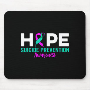 Hope Suicide Prevention Ribbon Depression Suicide Mouse Pad