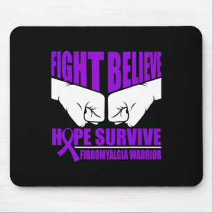 Hope Survive Fibromyalgia Warrior Mouse Pad