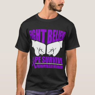 Hope Survive Fibromyalgia Warrior T-Shirt