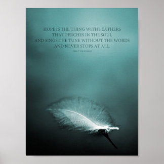 Hope - thing with feathers poster