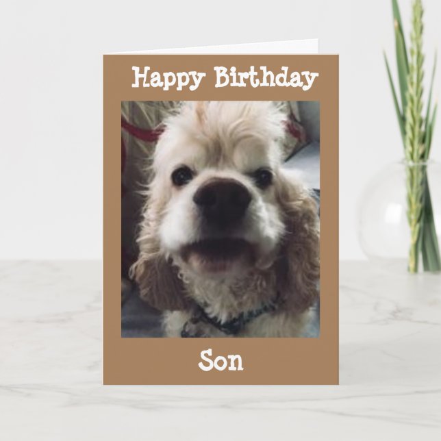HOPE THIS IS THE BEST BIRTHDAY EVER SON CARD (Front)