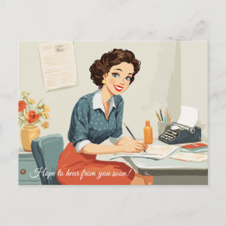 Hope to hear from you soon! Postcard