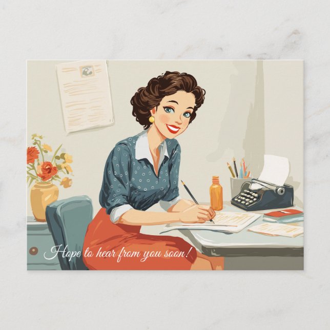 Hope to hear from you soon! Postcard  (Front)