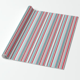 Hope Turquoise Stripe Wrapping Paper
