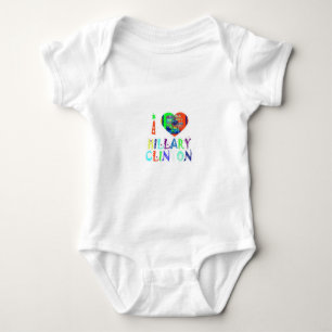 Hope Vote Blue Lovely Reflection Amazing Hillary Baby Bodysuit