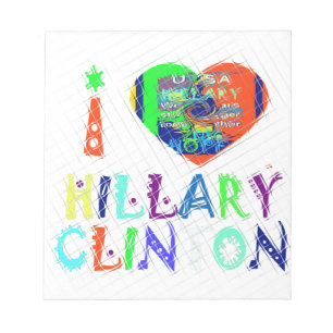 Hope Vote Blue Lovely Reflection Amazing Hillary Notepad