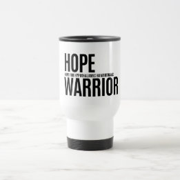 Hope Warrior - Travel Mug (White)