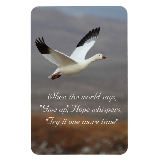Hope whispers try it one more time magnet (Vertical)