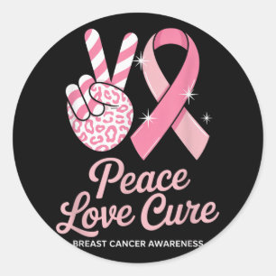 Hope Wins Everyday Breast Cancer Awareness Support Classic Round Sticker