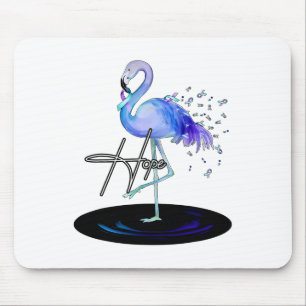 Hope With Flamingo Suicide Prevention Awareness Mouse Pad