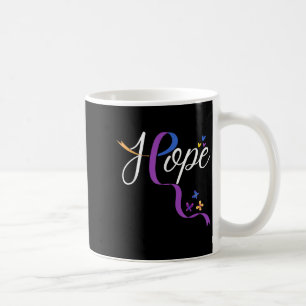 Hope Womens Bladder Cancer Awareness Ribbon Butter Coffee Mug