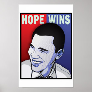 Hope Won! - Barack Obama President of The USA Poster