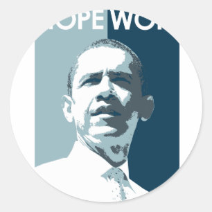Hope Won Classic Round Sticker
