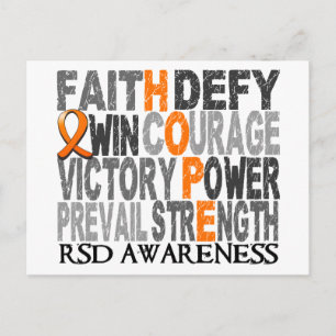 Hope Word Collage RSD Postcard