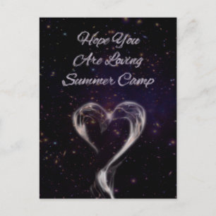 hope you are loving summer camp love smoke postcard