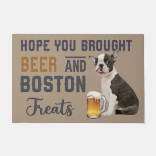 Hope You Brought Beer And Boston Treats Doormat