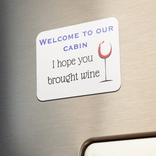 Hope you Brought Wine Stateroom Funny Cruise Door Magnet (Creator Uploaded)