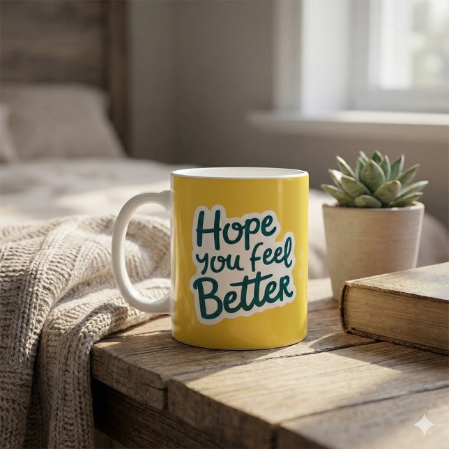Hope You Feel Better Mug (Send some love with this, "Hope you feel better" mug! )