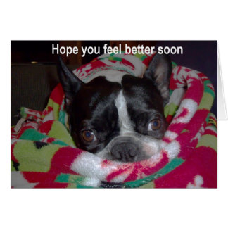 Hope you feel better soon