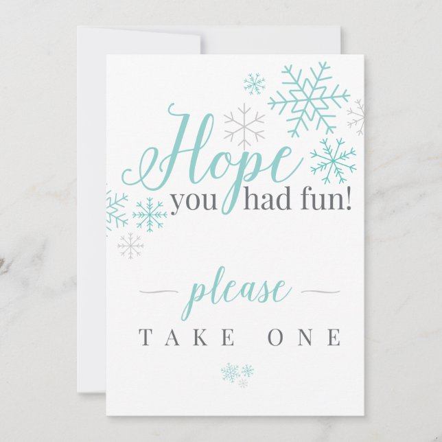 Hope You Had Fun Invitation (Front)