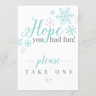 Hope You Had Fun Invitation