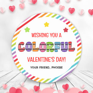 Hope You Have A Colourful Valentines Day Stickers