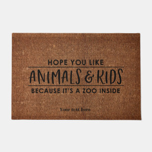 Hope you like animals & kids doormat