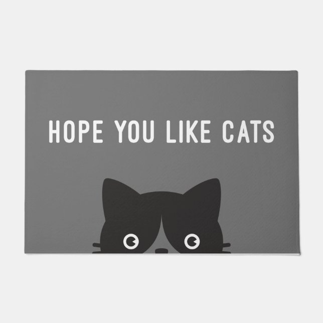 Hope You Like Cats Doormat (Front)