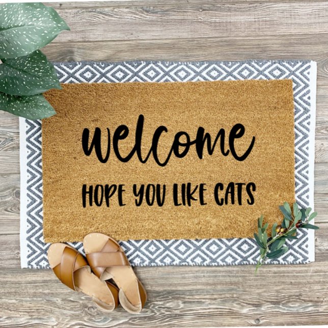 Hope You Like Cats Welcome Mat Doormat (Creator Uploaded)
