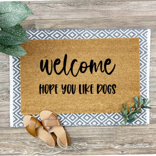 Hope You Like Dogs Welcome Mat Doormat
