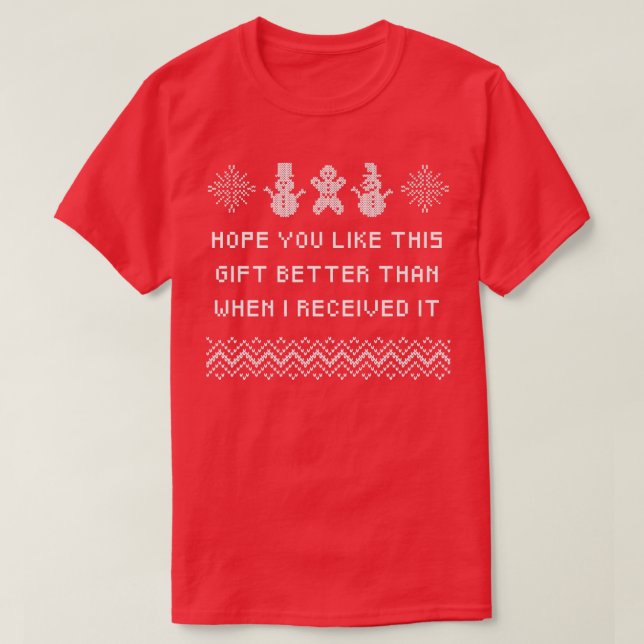 Hope You Like This Gift Christmas Friends Xmas Bud T-Shirt (Design Front)