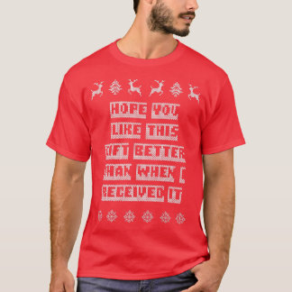 Hope You Like This Gift Christmas Friends Xmas Bud T-Shirt