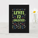 HOPE YOUR 12th BIRTHDAY LEVEL UNLOCKED Card<br><div class="desc">THANKS FOR STOPPING BY ONE OF MY EIGHT STORES!! GREAT FOR THE "VIDEO GAME BUFF"</div>