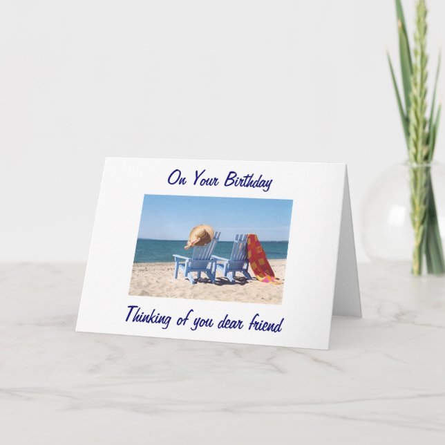 HOPE YOUR BIRTHDAY IS LIKE A DAY AT THE BEACH CARD (Front)