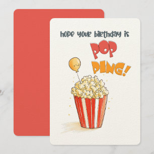 Hope Your Birthday is POPPING! A Popcorn Card
