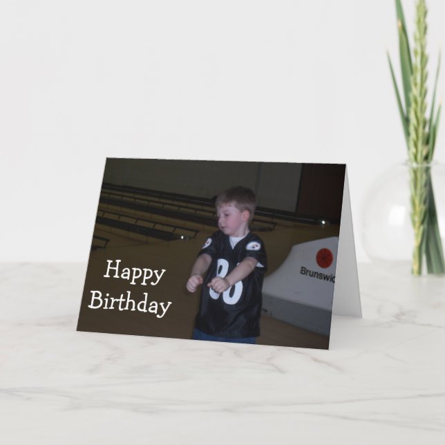 HOPE YOUR BIRTHDAY IS RIGHT UP YOUR ALLEY CARD (Front)