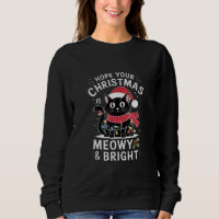 Hope Your Christmas Is Meowy and Bright Cat Xmas