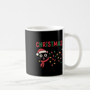 Hope Your Christmas Is Meowy And Bright Funny Sant Coffee Mug